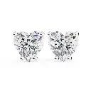 Magnificent Heart Shaped Daimond Stud 