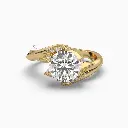 Tension Round Brilliant Diamond Ring
