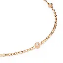 Bazel Set Round Brilliant Diamond Bracelet 